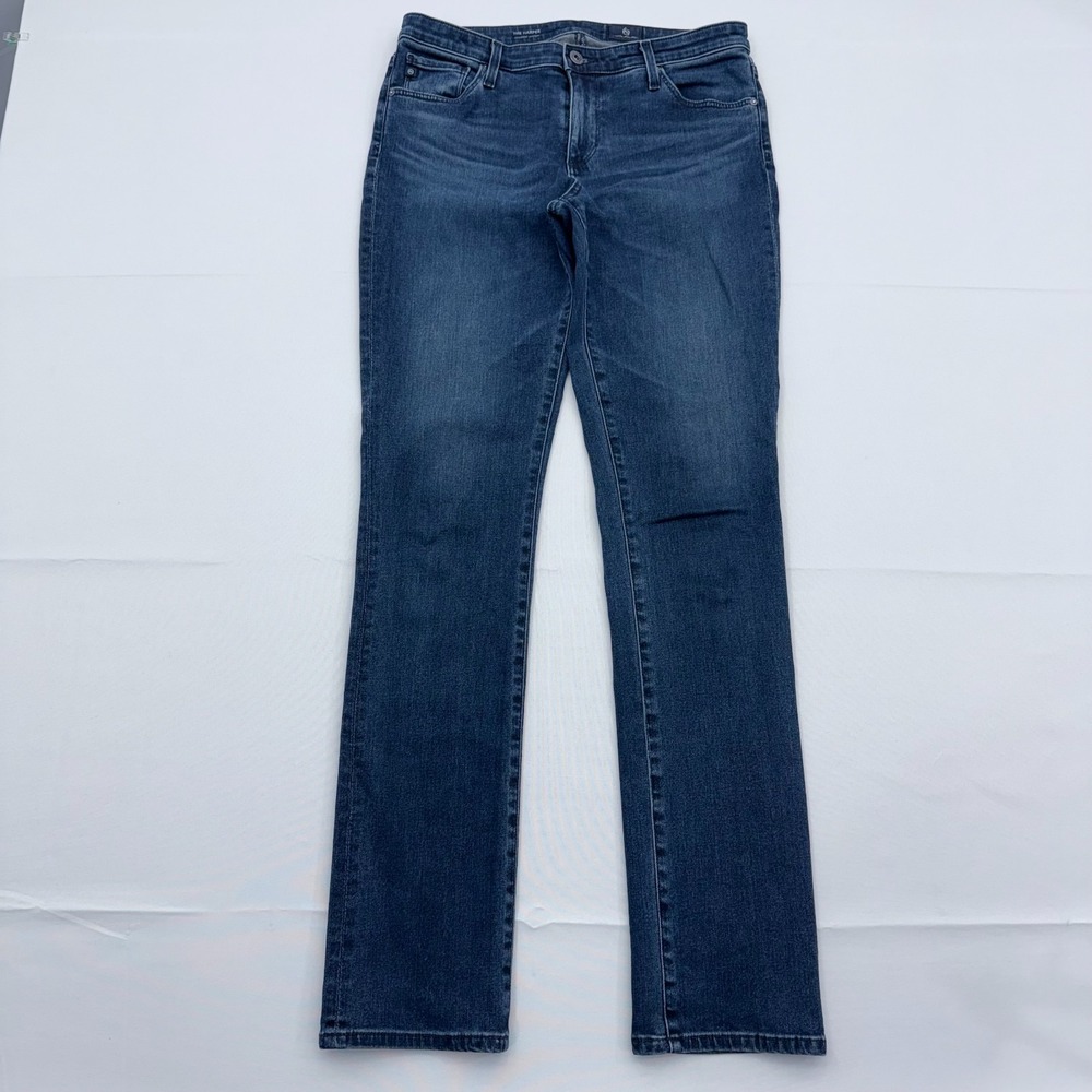 AG Adriano Goldschmied The Harper Jeans Womens 28R Blue Straight Leg Dark Wash